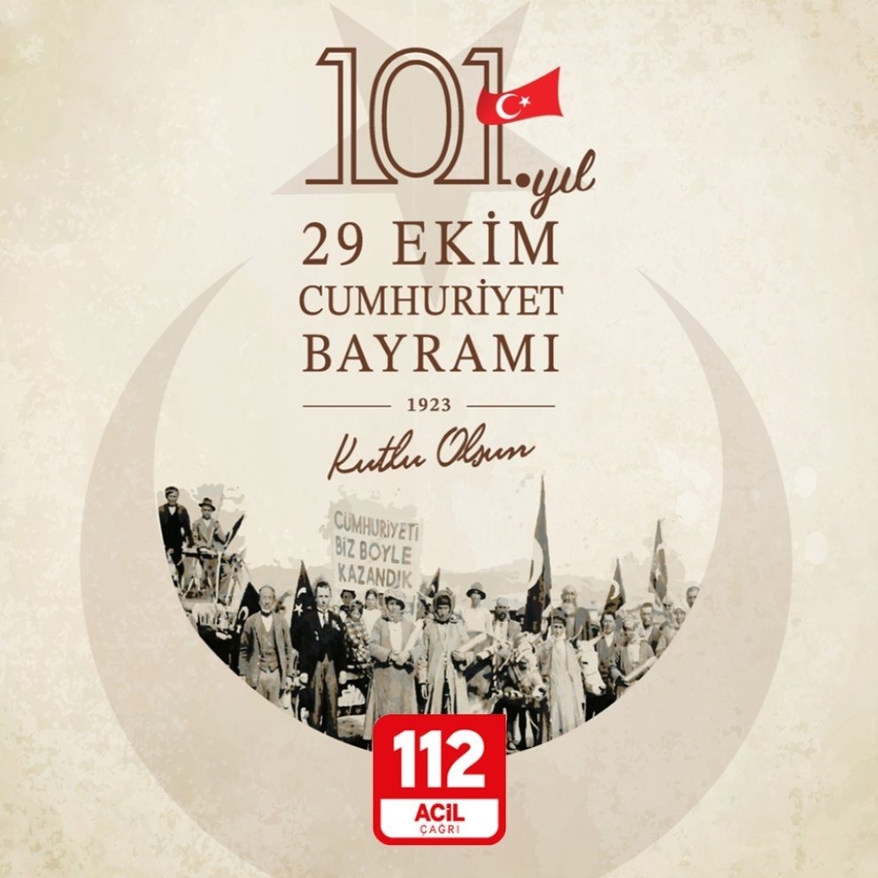 CUMHURİYETİMİZİN 101. YILI KUTLU OLSUN.