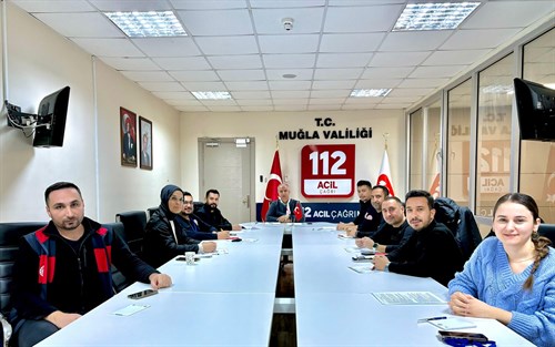 Muğla 112 Acil Çağrı Merkezi 2025 Yılı Çalışma Talimatı Toplantısı Gerçekleştirildi.