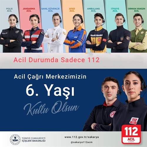 112 Acil Çağrı Merkezimiz 6 Yaşında