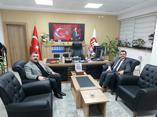 İçişleri Bakanlığı 112 Acil Çağrı Hizmetleri Daire Başkanı Sayın Osman DOĞRAMACI Müdürlüğümüzü ziyaret etti.