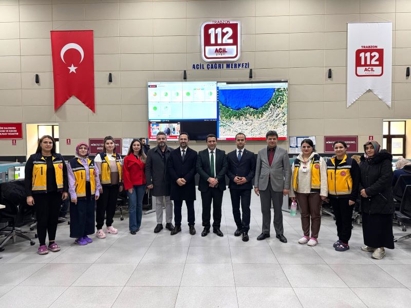 Yomra Kaymakamından 112 Acil Çağrı Merkezine Ziyaret 